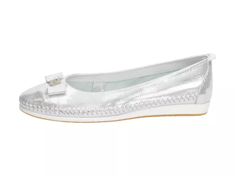 Srebrne baleriny, Polskie buty damskie Nik 300