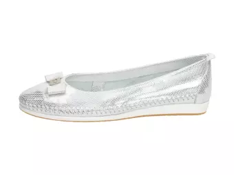 Srebrne baleriny, Polskie buty damskie Nik 300