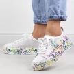 Białe multi skórzane półbuty damskie Filippo Dp3533/24