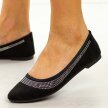 Czarne baleriny damskie Sabatina Zh20-5