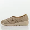 Khaki ażurowe półbuty damskie Potocki 90341