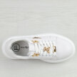 Białe skórzane sneakersy damskie na platformie Filippo Dp6382/24
