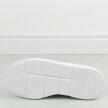 Białe skórzane sneakersy damskie na platformie Filippo Dp6382/24
