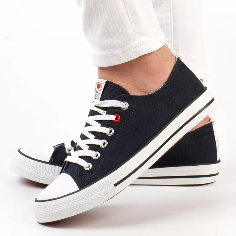 Granatowe trampki damskie LA.FI 280055N