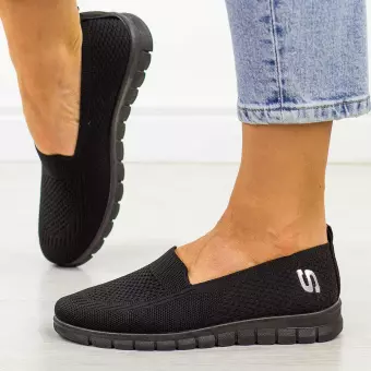 Czarne sportowe buty damskie Potocki 16327