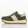 Khaki skórzane półbuty damskie Filippo Dp7112/25