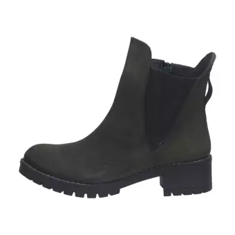 Skórzane botki damskie na obcasie zimowe T.Sokolski 2617-2 Khaki