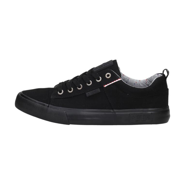 Czarne tekstylne trampki męskie BIG STAR KK174002