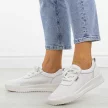 Białe skórzane sneakersy damskie Sergio Leone Sp102