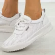 Białe skórzane sneakersy damskie Sergio Leone Sp102