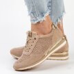 Beżowe sneakersy damskie, półbuty JEZZI 2169-1