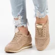 Beżowe sneakersy damskie, półbuty JEZZI 2169-1