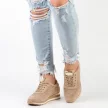 Beżowe sneakersy damskie, półbuty JEZZI 2169-1