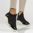 Czarne sneakersy damskie na koturnie FILIPPO DP3551/22