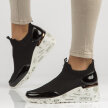 Czarne sneakersy damskie na koturnie FILIPPO DP3551/22