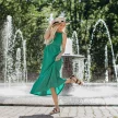 Czarne espadyle damskie, sandały S.BARSKI 33132