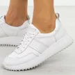 Białe skórzane Polskie sneakersy damskie Suzana Gol