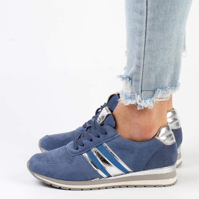 Niebieskie sneakersy damskie, półbuty M.DASZYŃSKI 2169-2