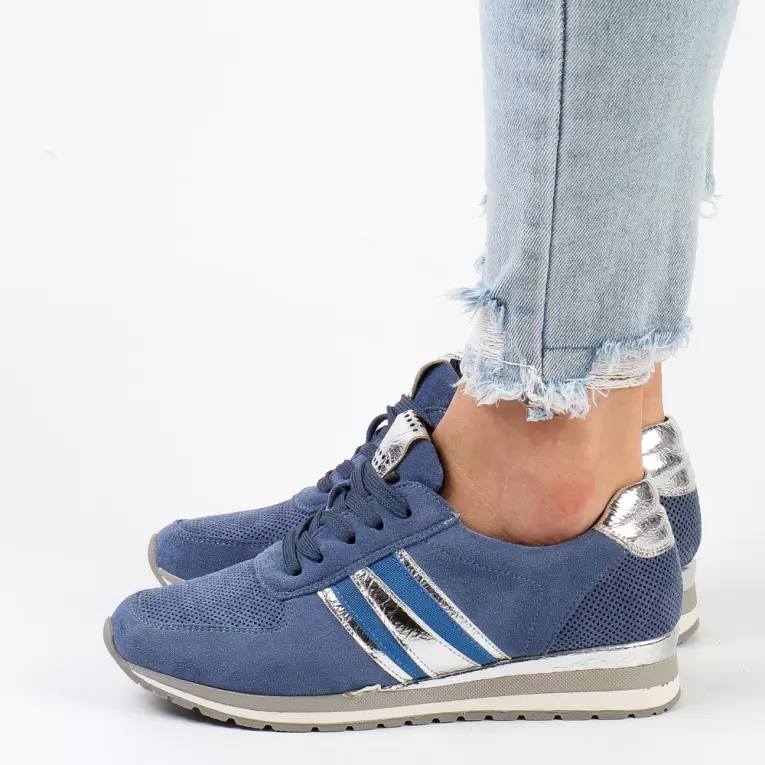 Niebieskie sneakersy damskie, półbuty M.DASZYŃSKI 2169-2