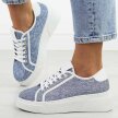 Niebieskie sneakersy damskie McBraun 23356